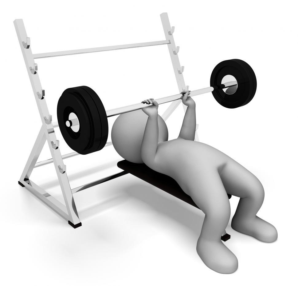 Free Image of Weight Lifting Represents Physical Activity And Bodybuilding 3d  