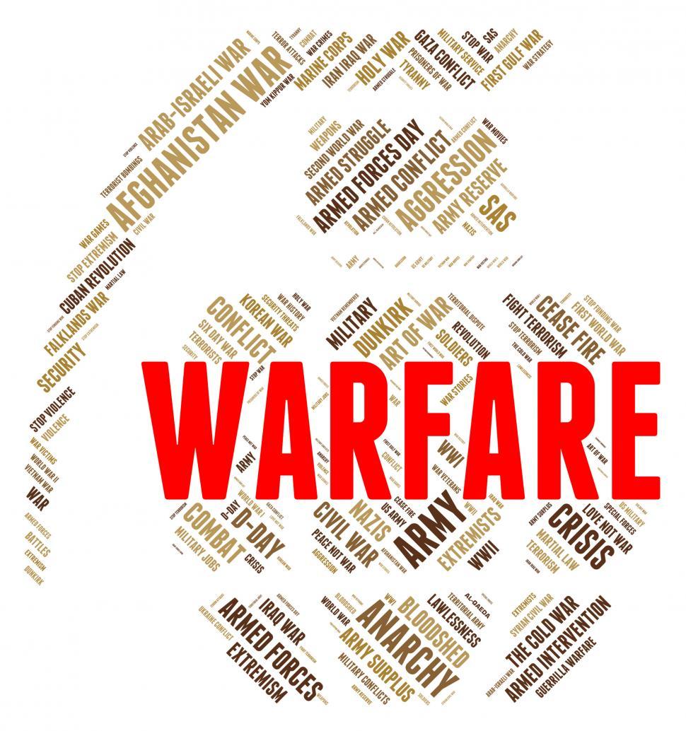 Free Image of Warfare Word Shows Fighting Battle And Skirmish 