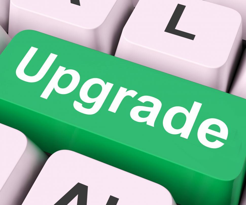 Free Image of Upgrade Key Means Improve Or Update  