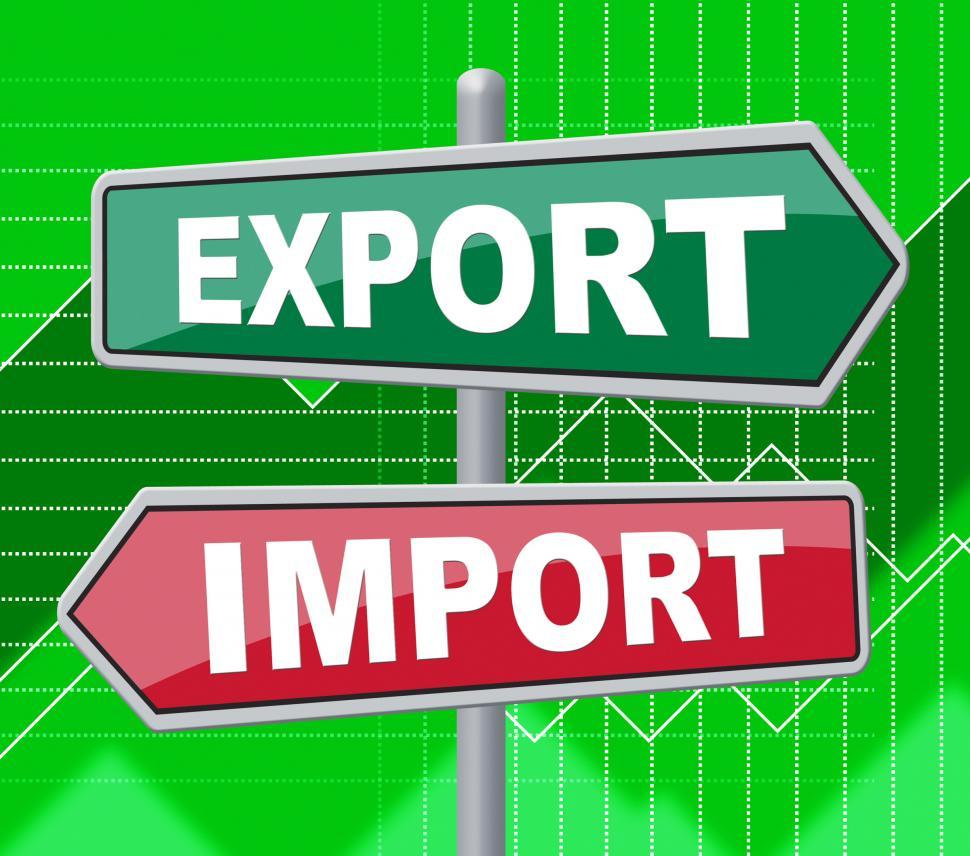 Download Free Stock Photo of Export Import Means Sell Abroad And Board 