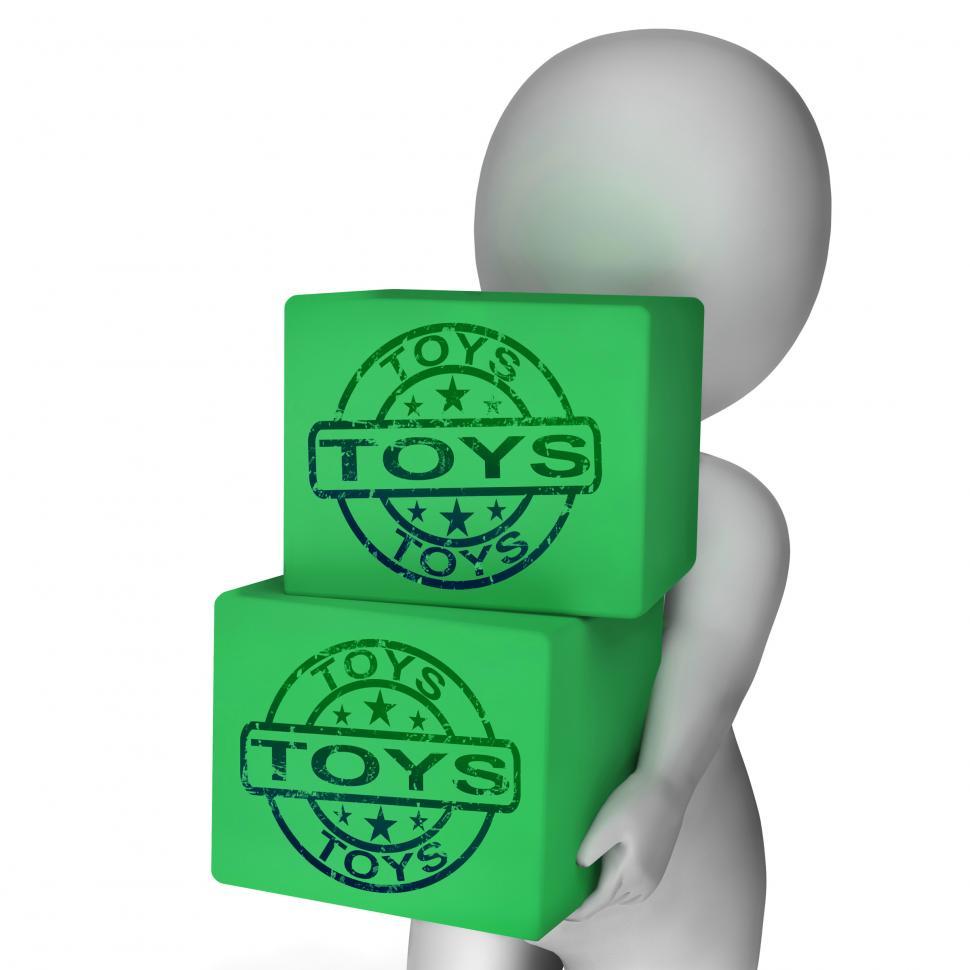 Free Image of Toys Boxes Mean Presents For Children And Kids 