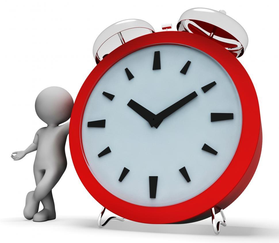 Free Image of Clock Alarm Shows Render Illustration And Ringing 3d Rendering 