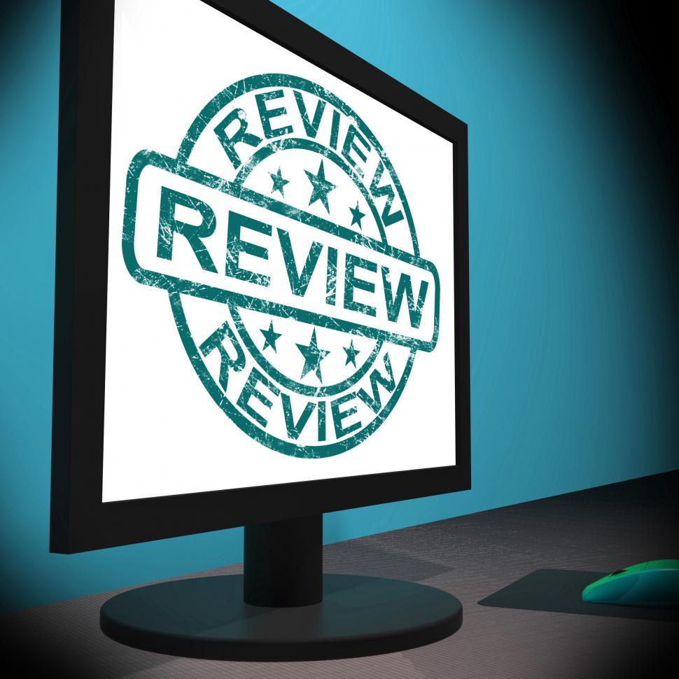 Free Image of Review Screen Means Examine Reviewing Or Reassess  