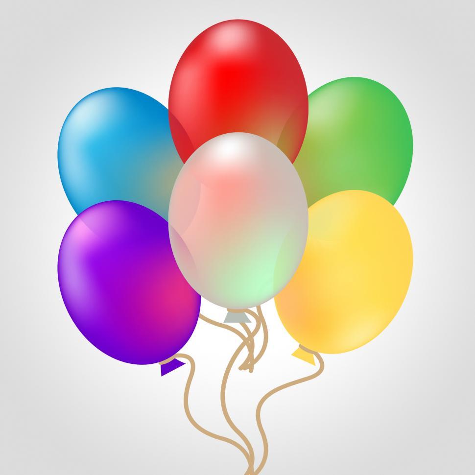 Free Image of Celebrate With Balloons Shows Decoration And Celebration 