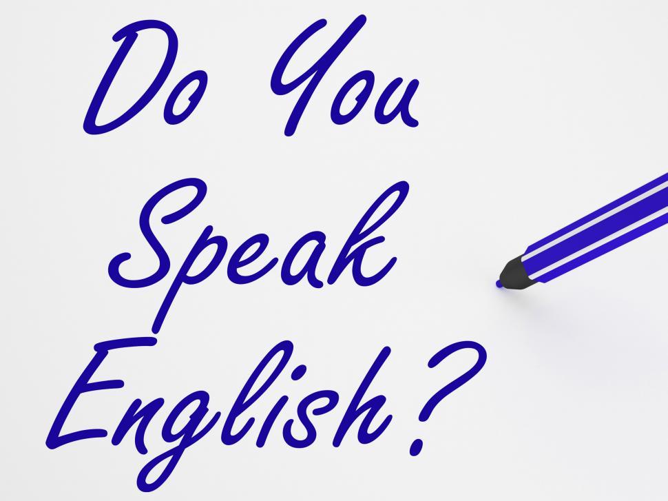 Free Image of Do You Speak English On Whiteboard Shows Language Learning And  
