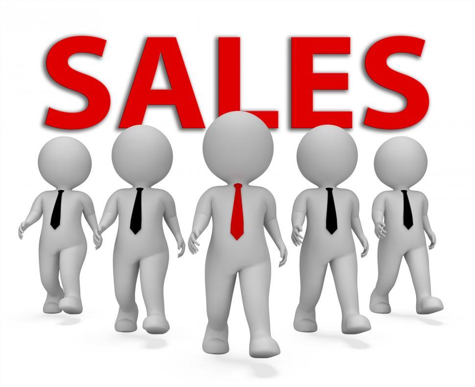 Free Image of Sales Businessmen Represents Retail Entrepreneur 3d Rendering 