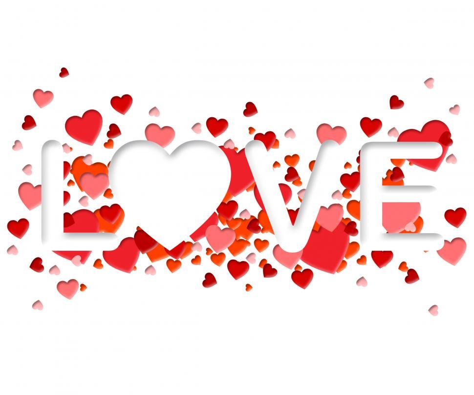 Free Image of Love Word Represents Adoration devotion And Romance 