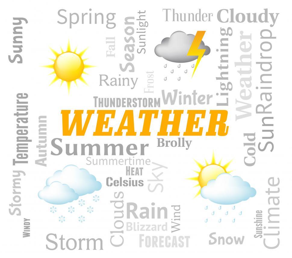Free Image of Weather Forecast Indicates Meteorological Conditions And Forecas 
