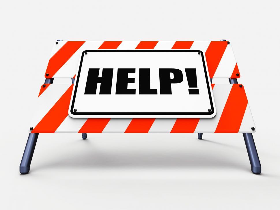 Free Image of Help Sign Refers to Assistance Wanted and Seeking Answers 