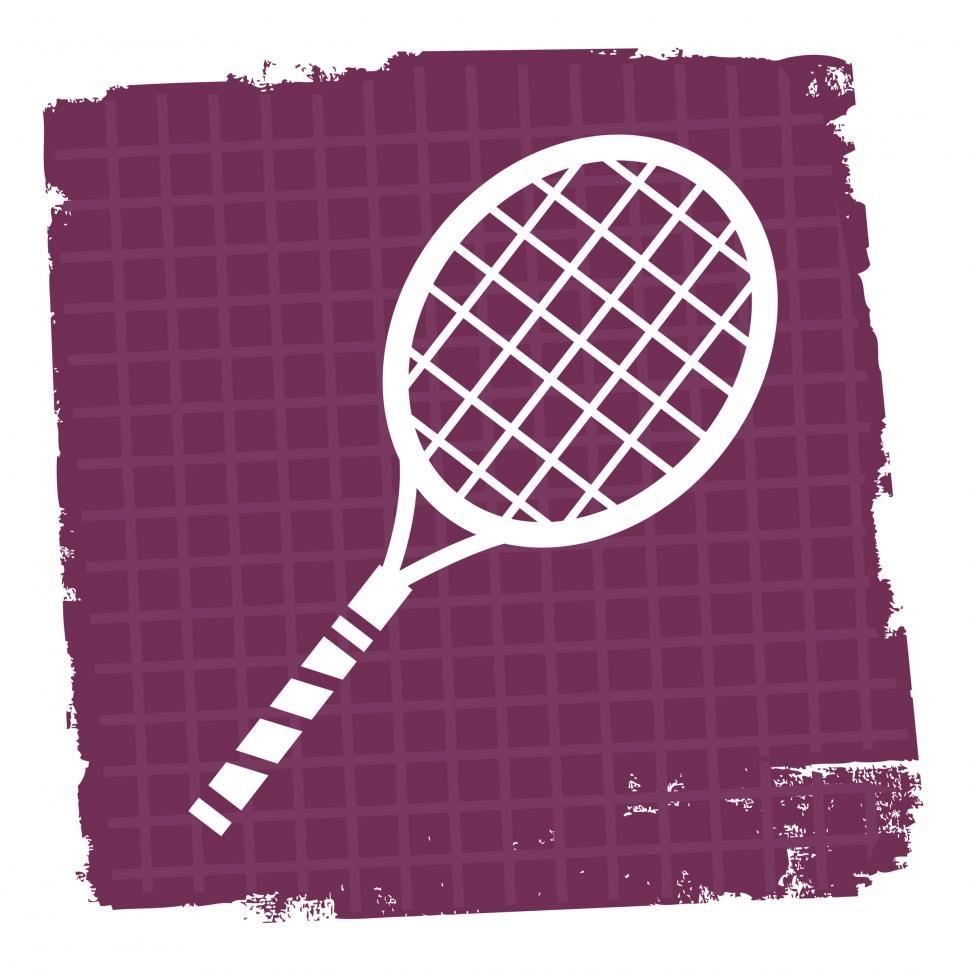 Free Image of Tennis Icon Represents Play Sign And Court 