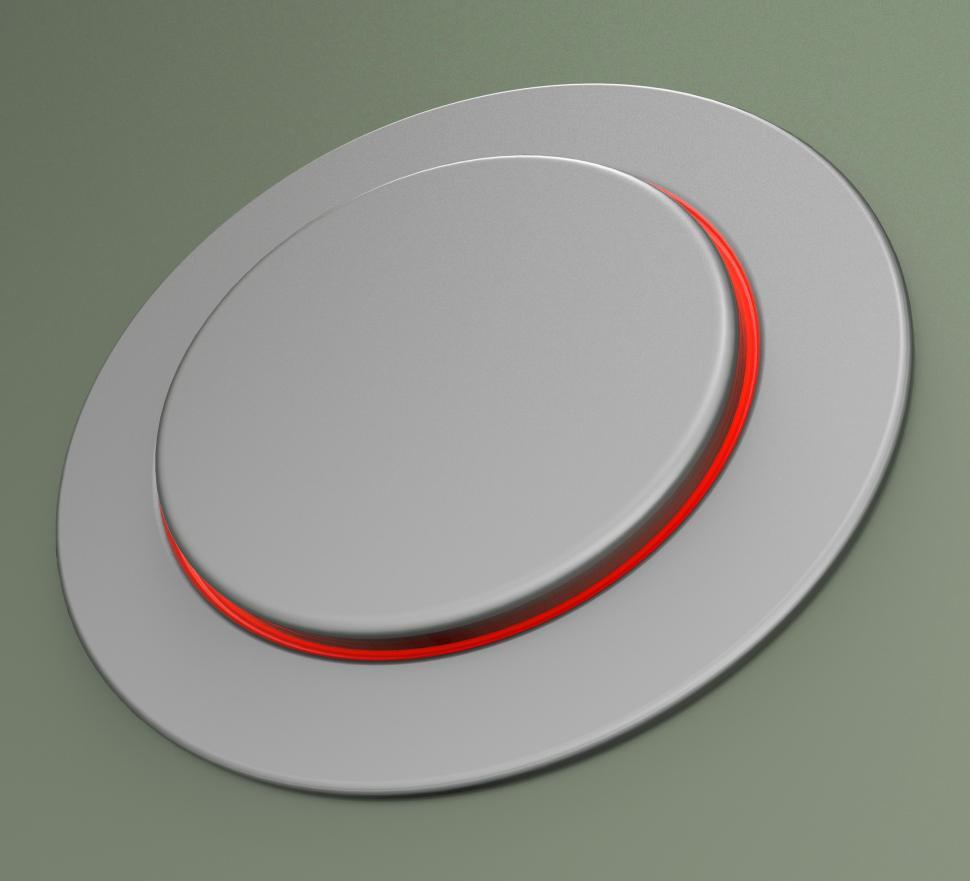 Free Image of Blank Push Button Or Switch Shows Copyspace 