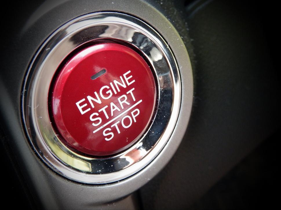 Free Image of Car Engine Start Button  
