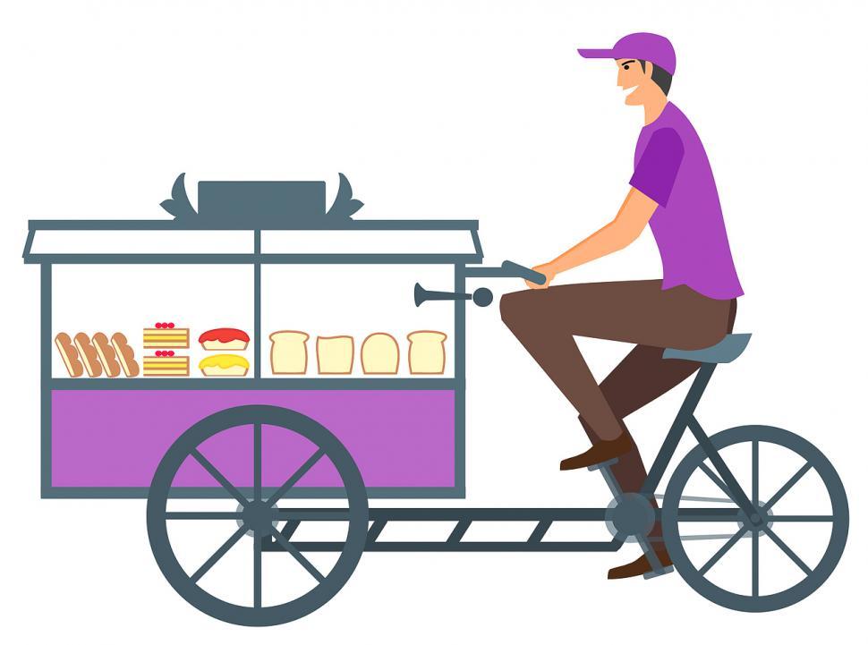 Free Image of Pedal food cart 
