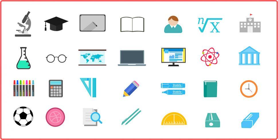 Free Image of Icons of business and office 