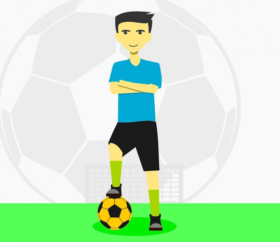 Free Image of Soccer player on field 
