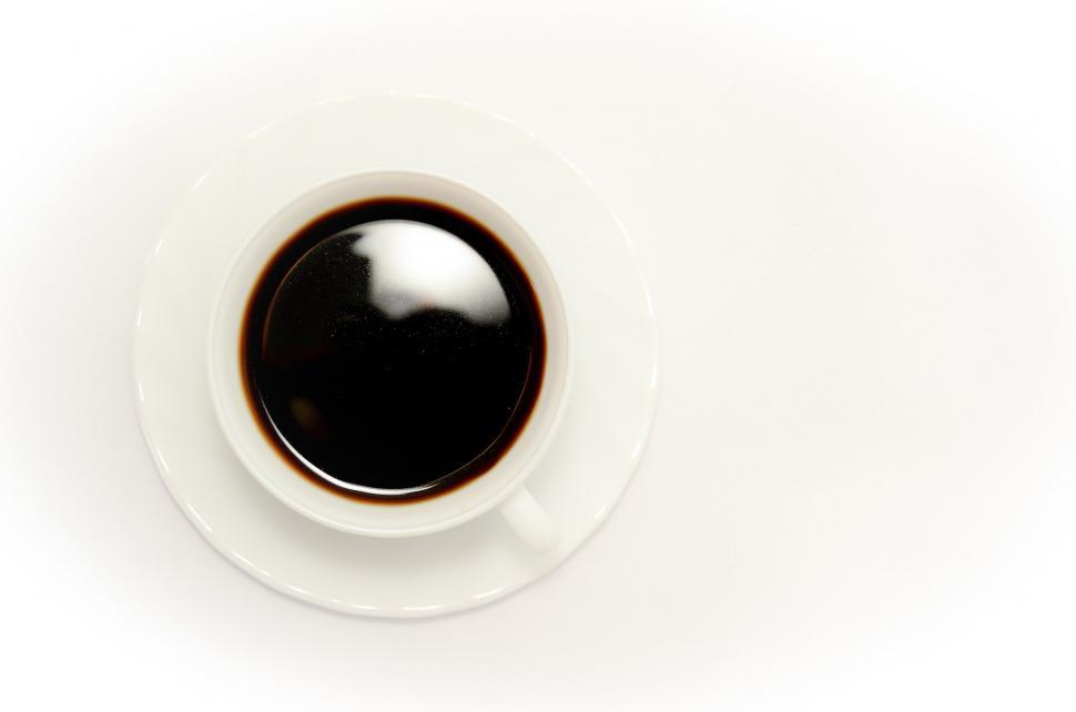 Free Image of Cup of Coffee on White Saucer 