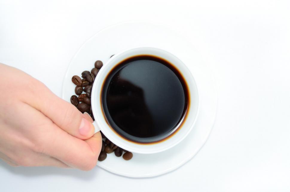 Free Image of Coffee in hand 