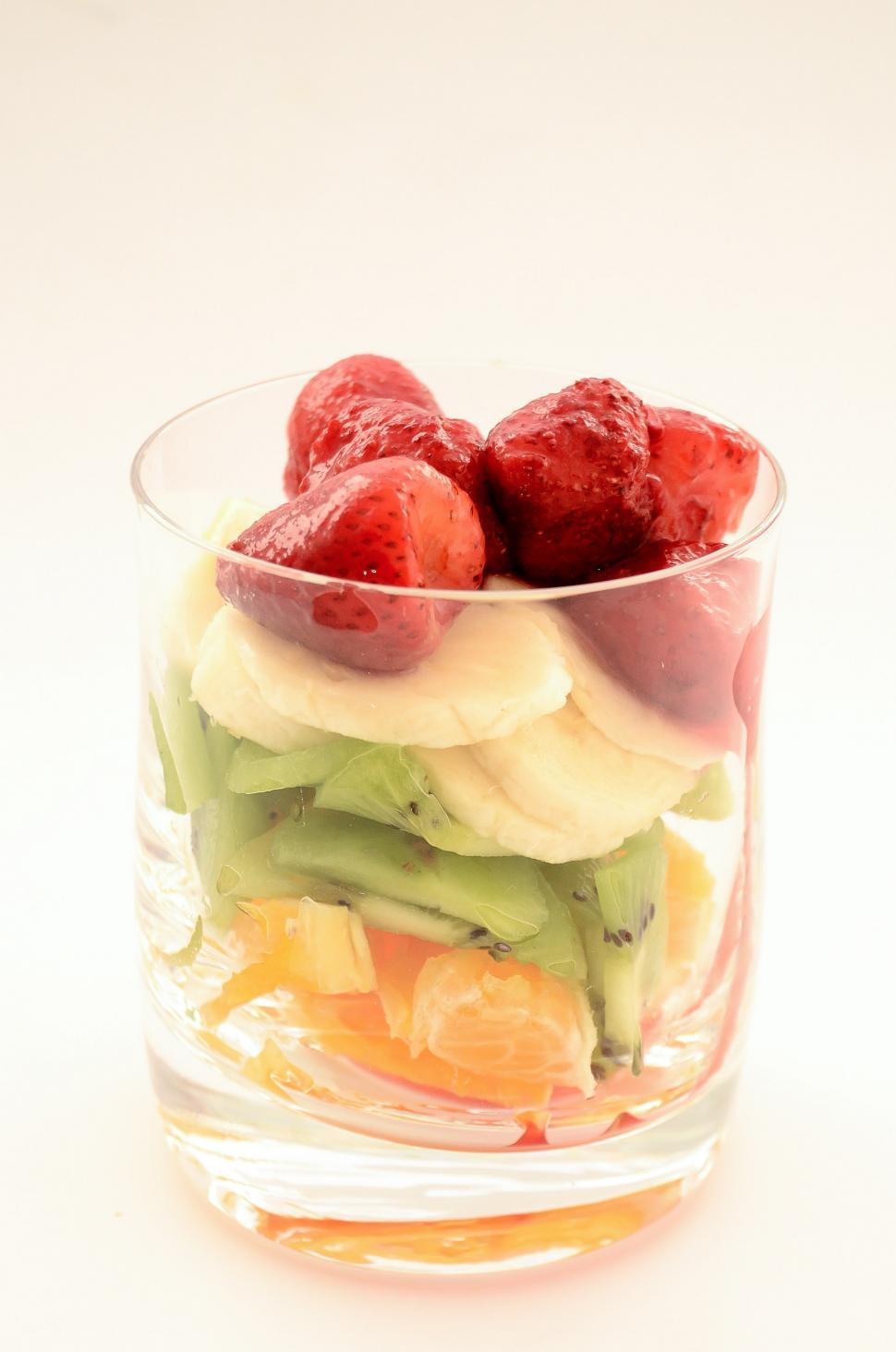Free Image of Glass of Assorted Fruits and Vegetables 