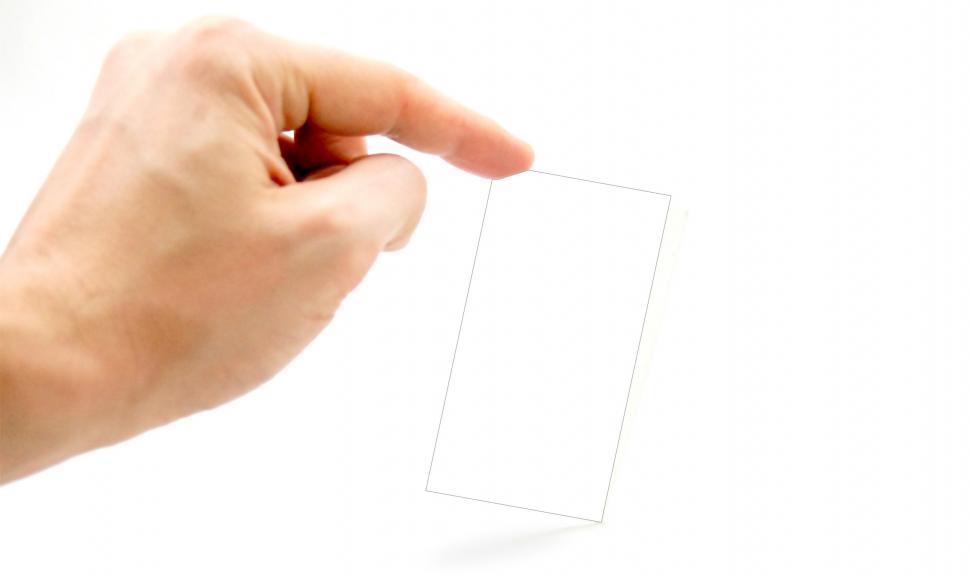 Free Image of Hand Holding Clear Plastic 