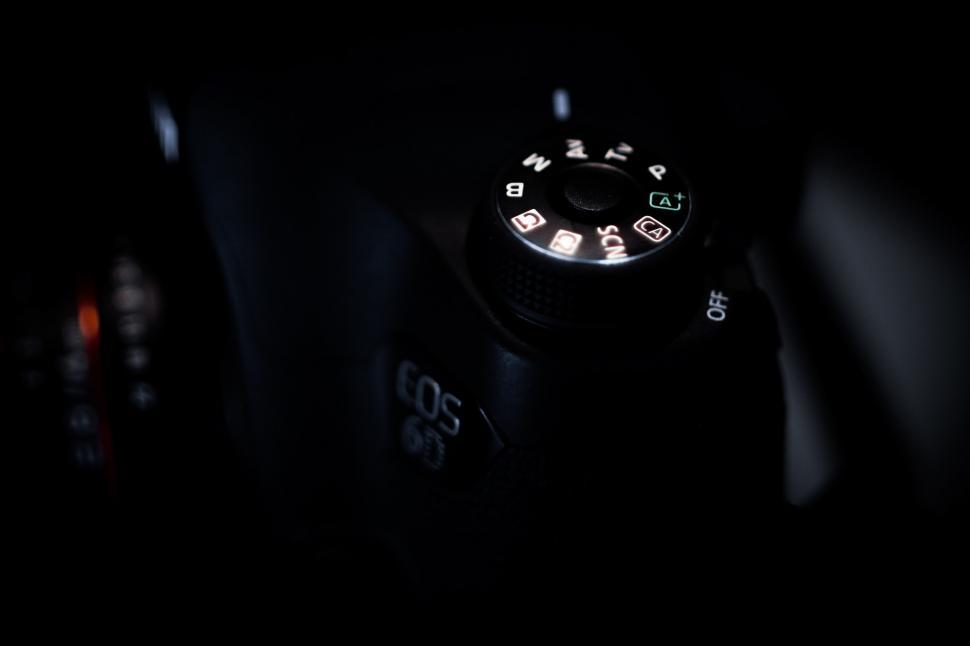 Free Image of Close Up of Camera in the Dark 