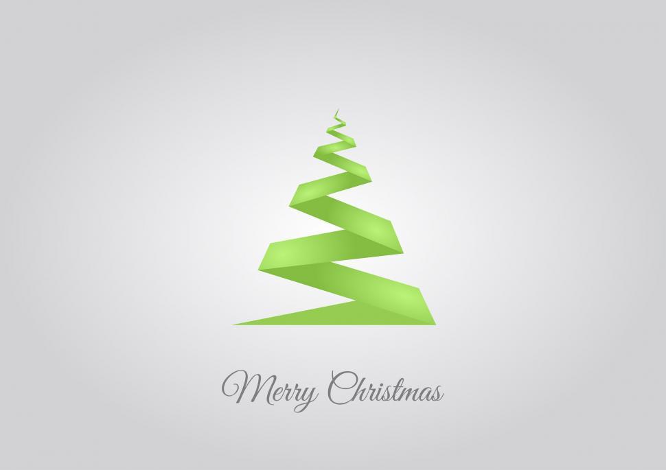 Free Image of Green Christmas Tree on White Background 