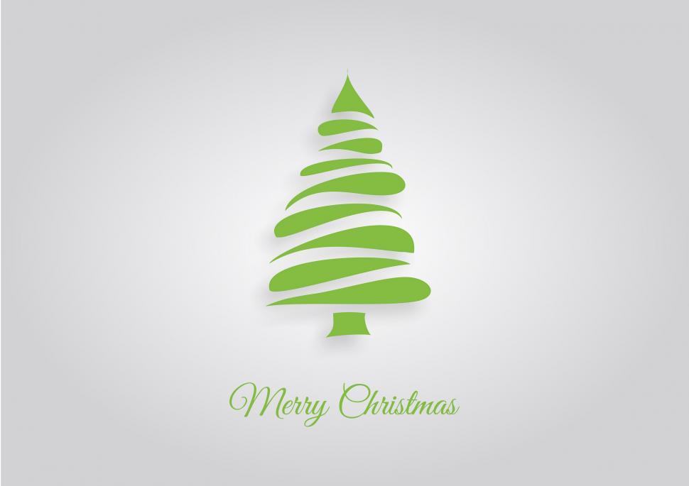 Free Image of Green Christmas Tree on White Background 