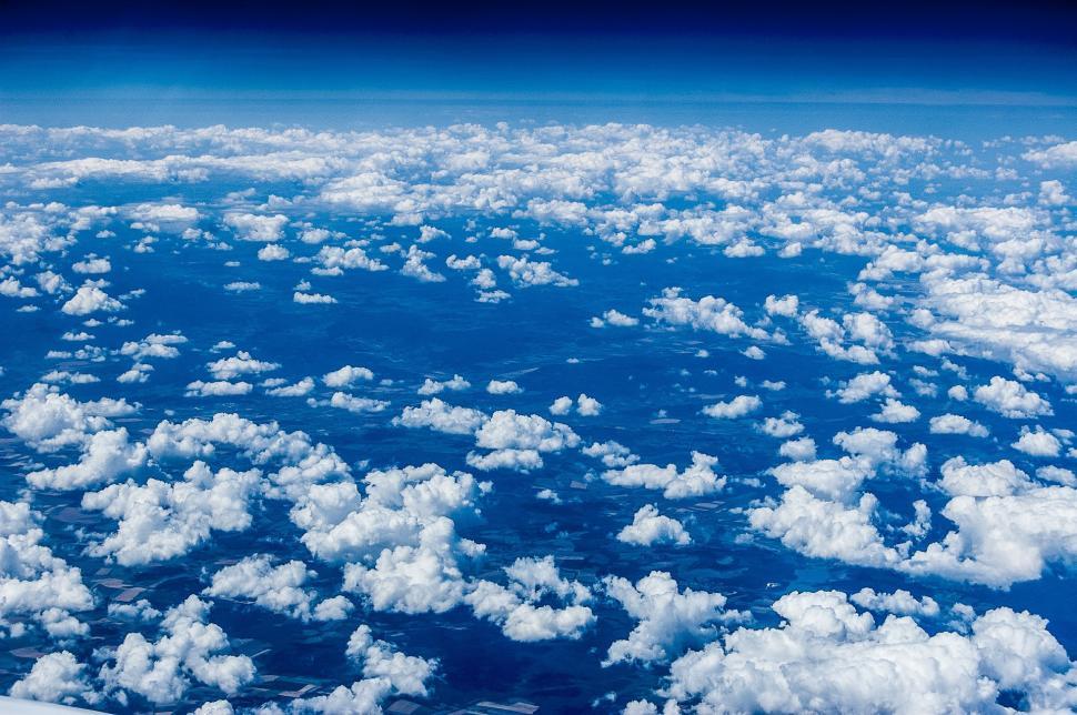 Free Image of View of the Clouds From an Airplane 