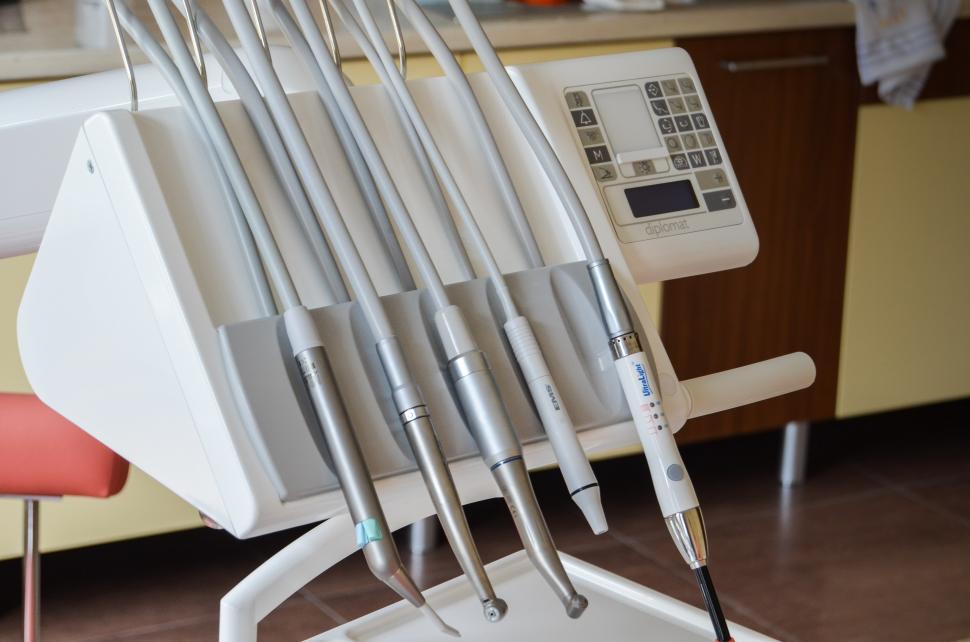 Free Image of Assorted Dental Instruments on Table 