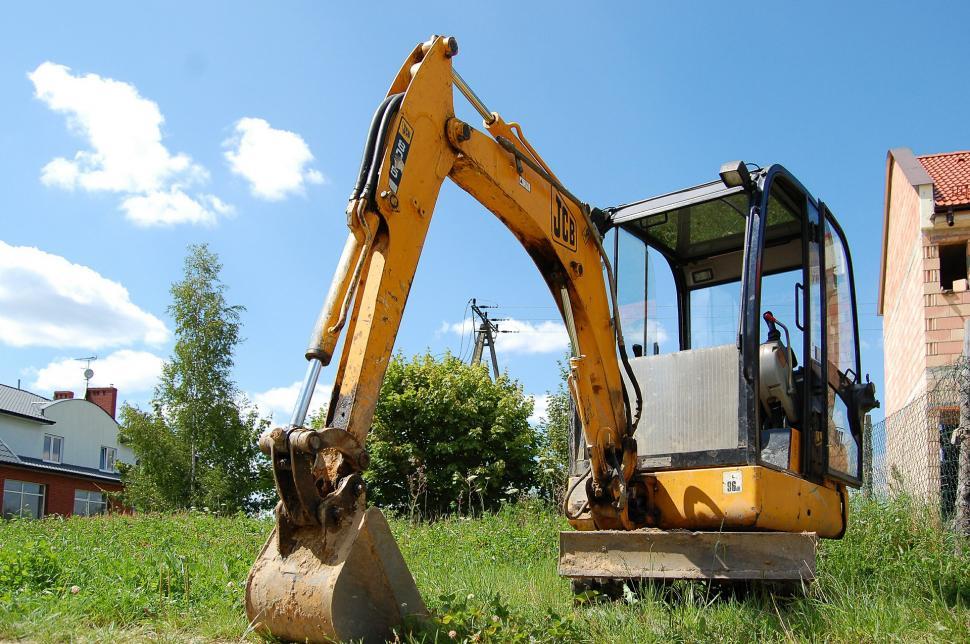 Free Image of Yellow Excavator in Field 