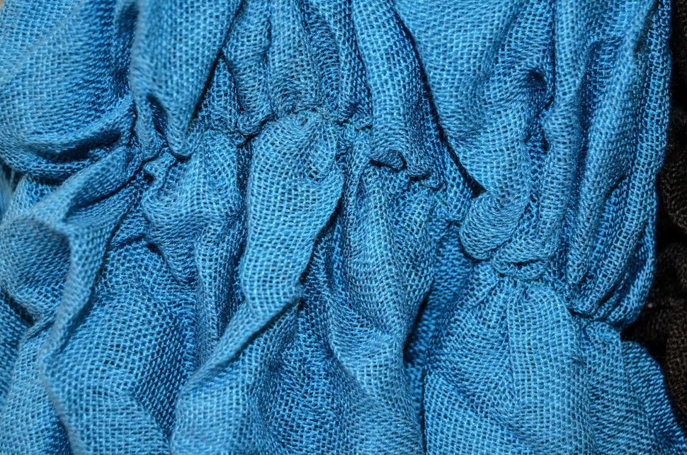 Free Image of Close Up View of Blue Cloth 