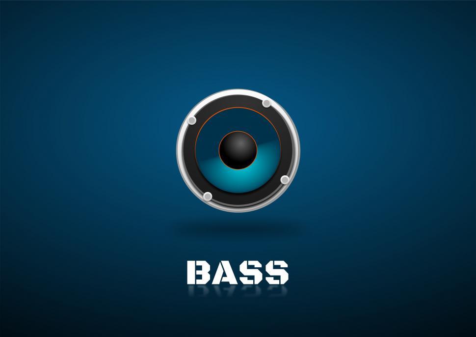 Free Image of The Bass Logo on a Blue Background 