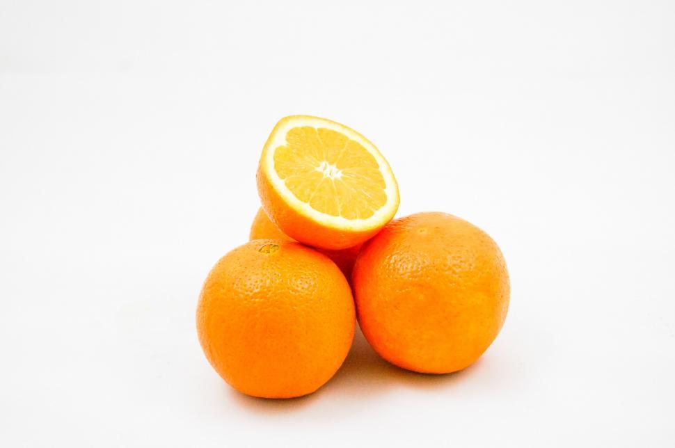 Free Image of Stack of Oranges 