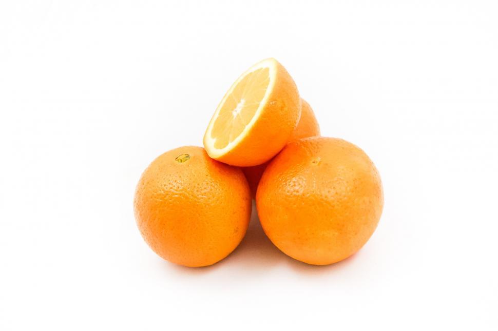 Free Image of Stack of Oranges 