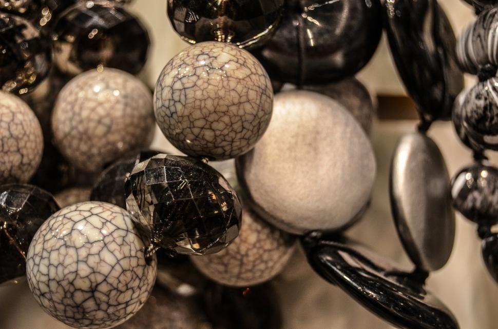 Free Image of Glass Balls Hanging From Ceiling 