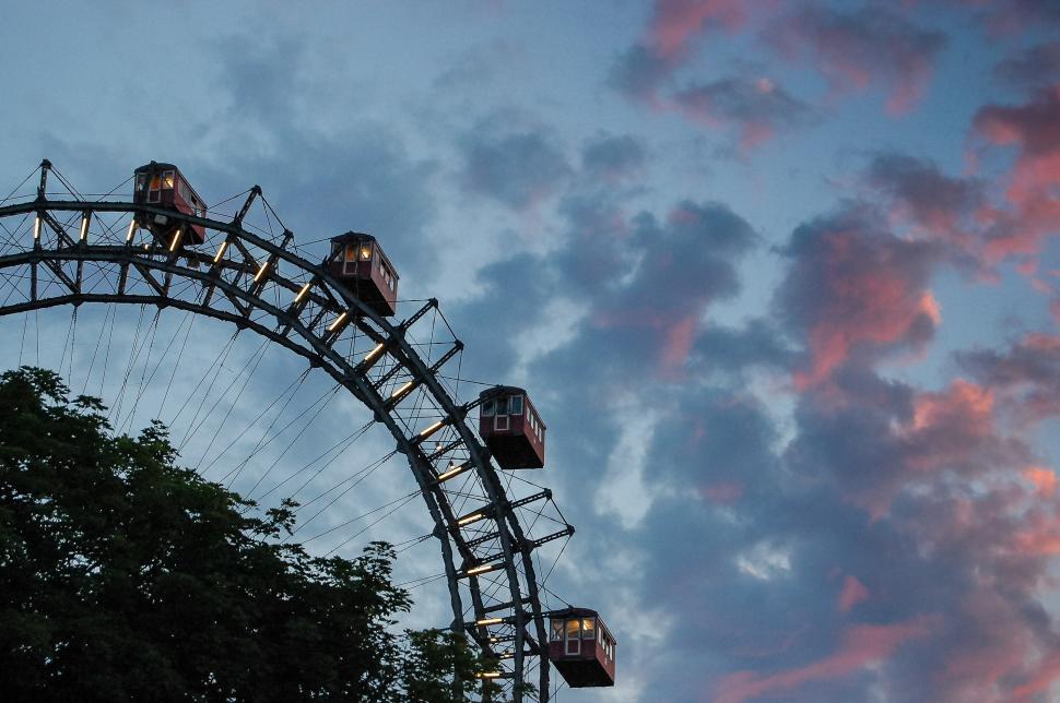 Free Image of Ferris Wheel Against Sky Background 
