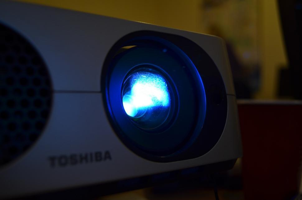Free Image of Close Up of Speaker With Blue Light 