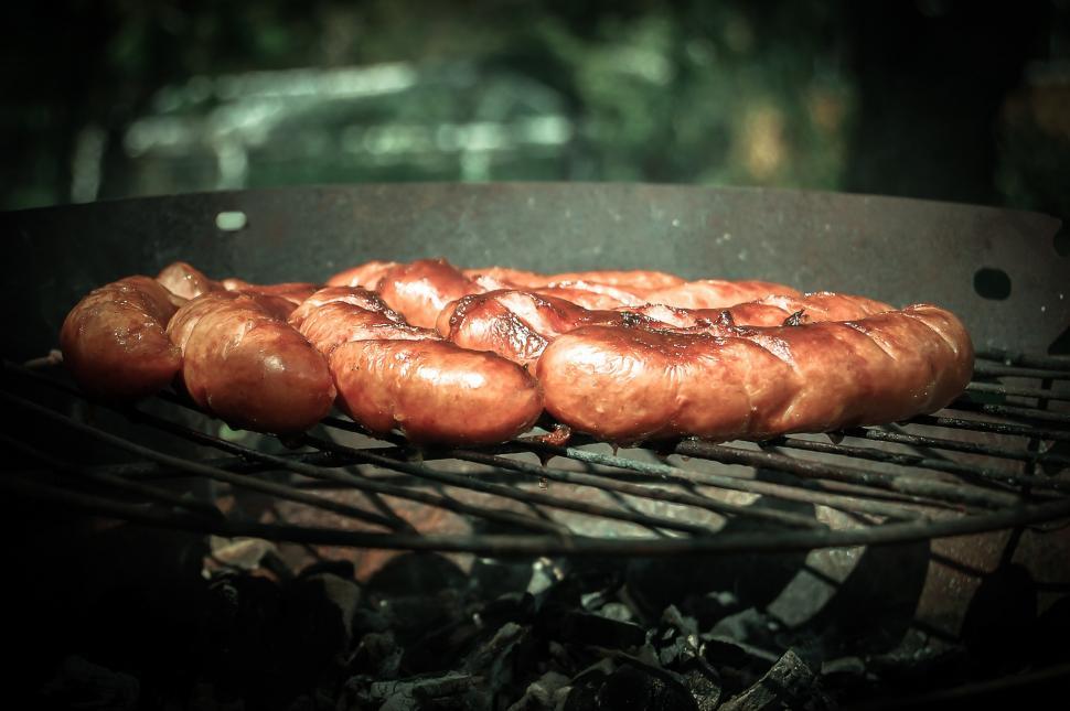 Free Image of Grilling Hot Dogs Outdoors 