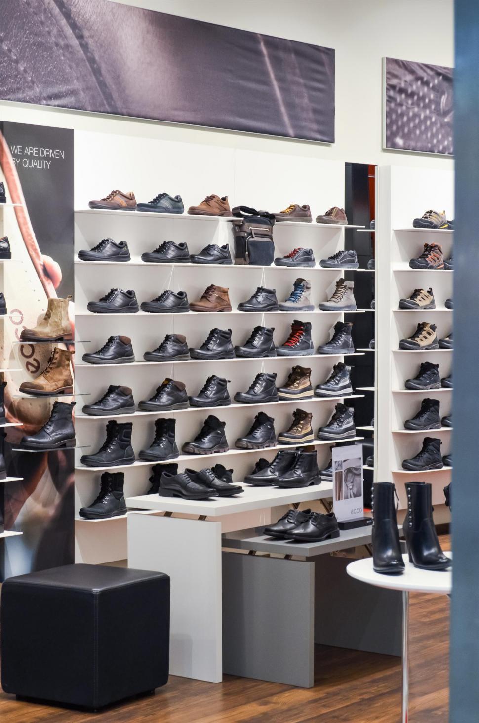 Free Image of Variety of Shoes Displayed in Shoe Store 