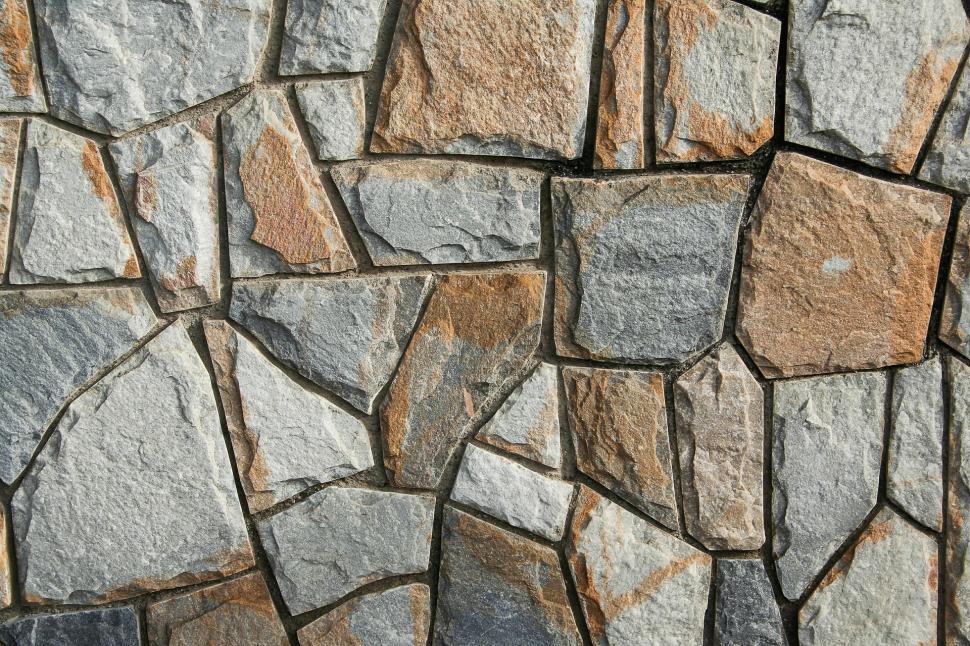 Free Image of Close Up of a Wall Made of Rocks 