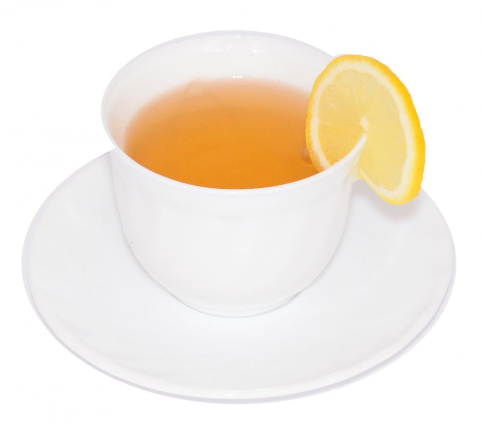 Free Image of A Cup of Tea With a Slice of Lemon 