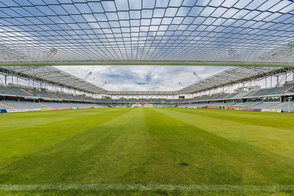 Free Image of Empty Soccer Stadium With Green Field 