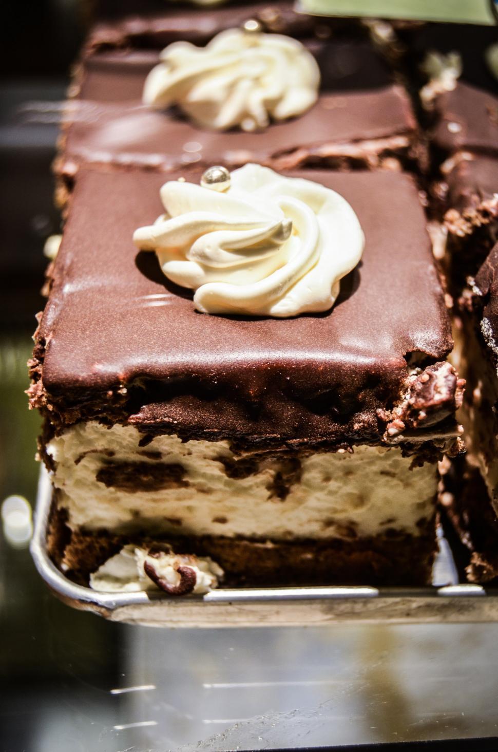 Free Image of Close Up of a Cake on a Tray 