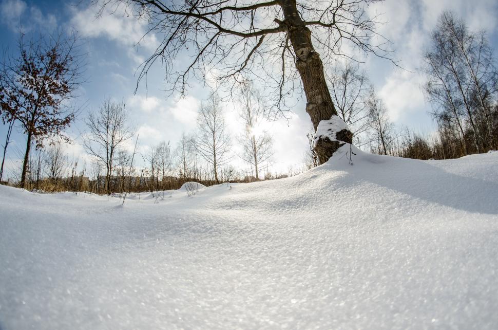 Free Image of Person Snowboarding Down Snow Covered Slope 