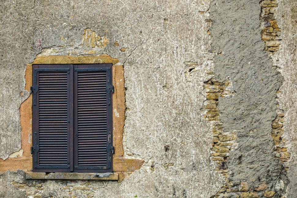 Free Image of Shutters in a wall 