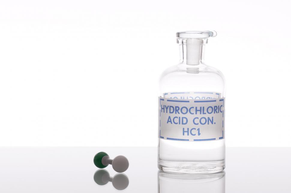 Free Image of Hydrochloric acid solution 