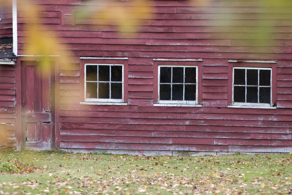 Free Image of Barn door and windows  