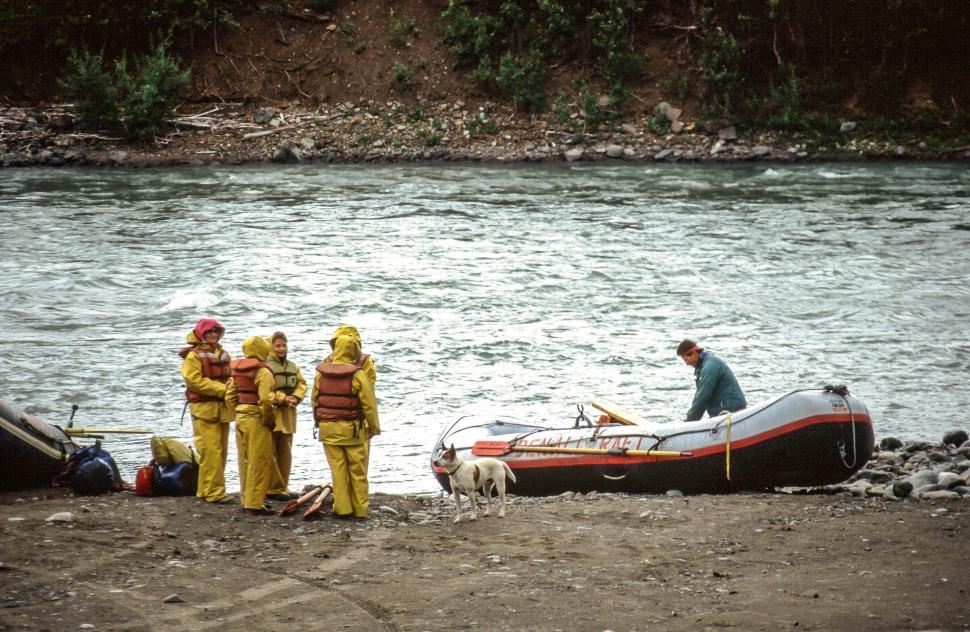 Free Image of River rafting crew at Alaska 