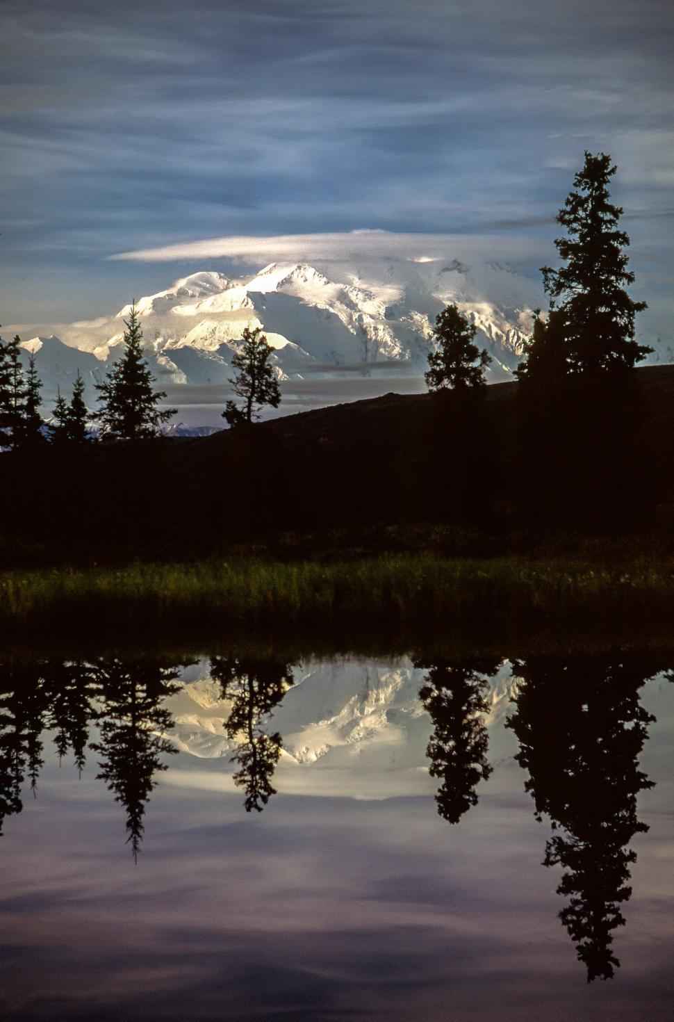 Free Image of Reflection of mountains 