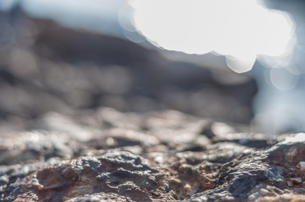 Free Image of Blurry Image of Rocks and Dirt 