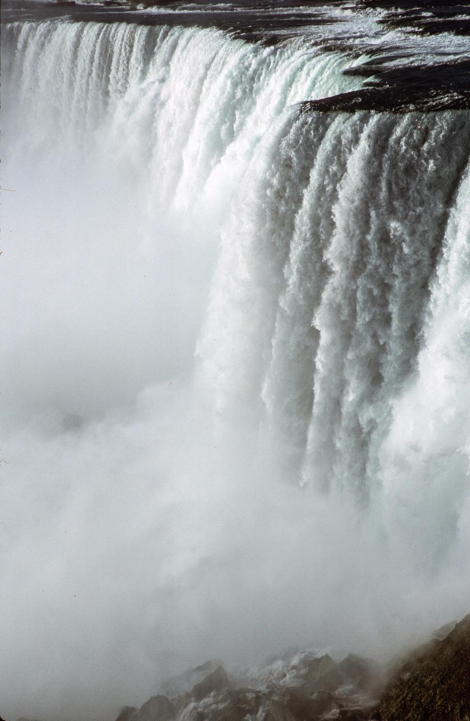 Free Image of Close View of Niagara Falls 